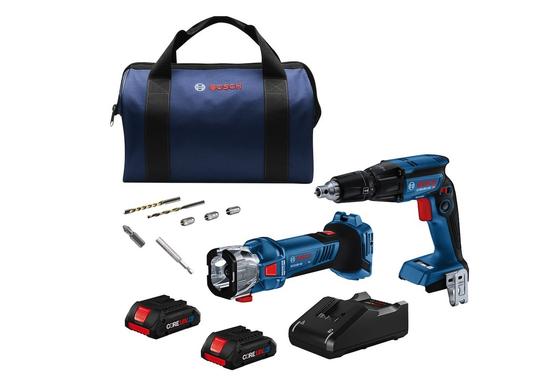 18V 2-Tool Combo Kit with Brushless Screwgun, Brushless Cut-Out Tool and (2) CORE18V® 4 Ah Advanced Power Batteries