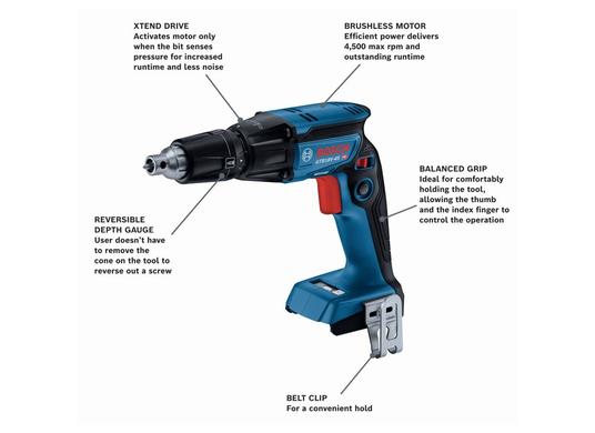 18V Brushless 1/4 In. Hex Screwgun (Bare Tool)