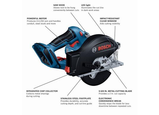 Scie circulaire pour la coupe du métal 18 V de 5-3/8 po (outil seul)