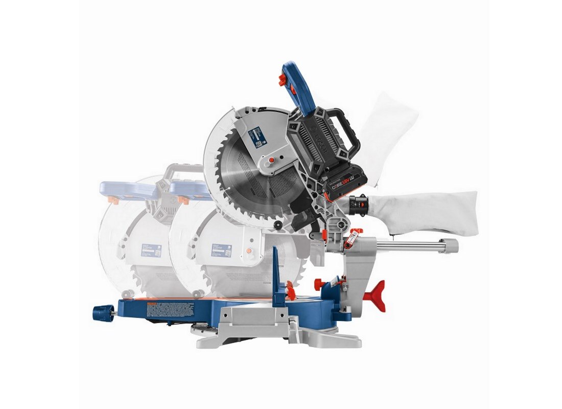 Scie à onglets coulissante à double inclinaison 18V PROFACTOR™ de 12 po (outil seul)