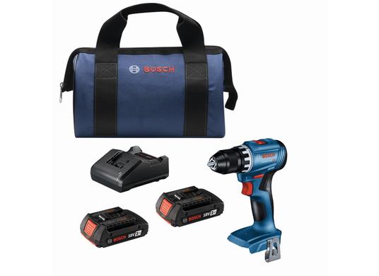 Ensemble perceuse-visseuse 18V Compact sans balais de 1/2 po avec (2) batteries Standard Power de 2 Ah