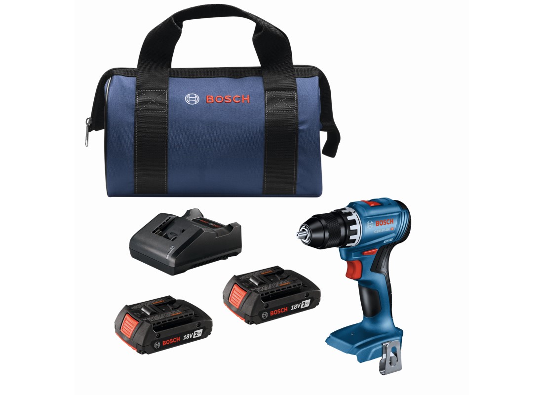 Ensemble perceuse-visseuse 18V Compact sans balais de 1/2 po avec (2) batteries Standard Power de 2 Ah