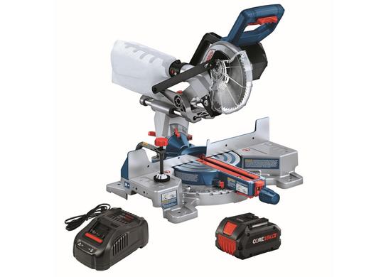 PROFACTOR™ 18V 7-1/4 In. Single-Bevel Slide Miter Saw Kit with (1) CORE18V 8 Ah High Power Battery