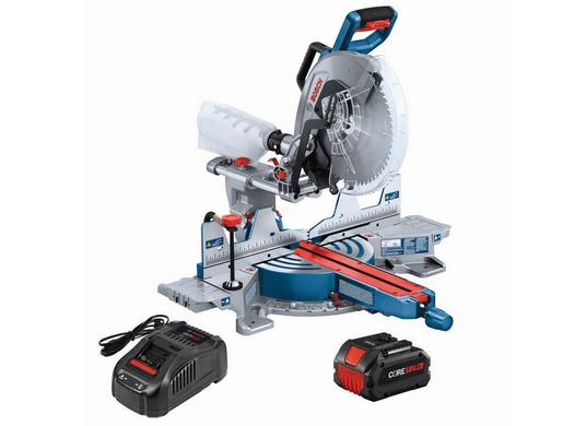 PROFACTOR™ 18V 12 In. Dual-Bevel Slide Miter Saw Kit with (1) CORE18V® 8 Ah High Power Battery