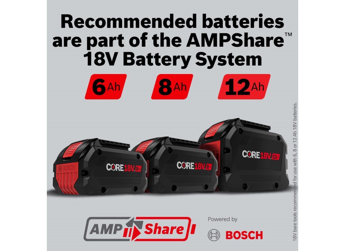 Ensemble scie à onglets radiale à double inclinaison 18V PROFACTOR™ de 10 po avec (1) batterie High Power CORE18V® 8 Ah
