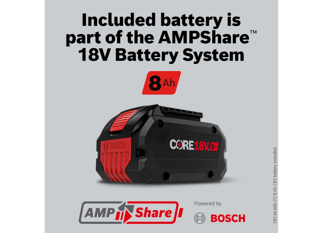 ENSEMBLE RECTIFIEUSE ANGULAIRE 18V X-LOCK PROFACTOR™ DE 5 – 6 PO AVEC INTERRUPTEUR À PALETTE ET (1) BATTERIE HIGH POWER CORE18V® 8 AH