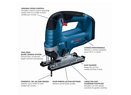 18V Brushless Top-Handle Jig Saw (Bare Tool)