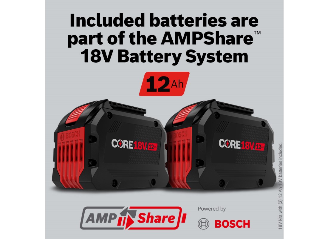Marteau perforateur 18V SDS-max® Connected-Ready PROFACTOR™ de 1-7/8 po avec (2) batteries High Power CORE18V® 12 Ah