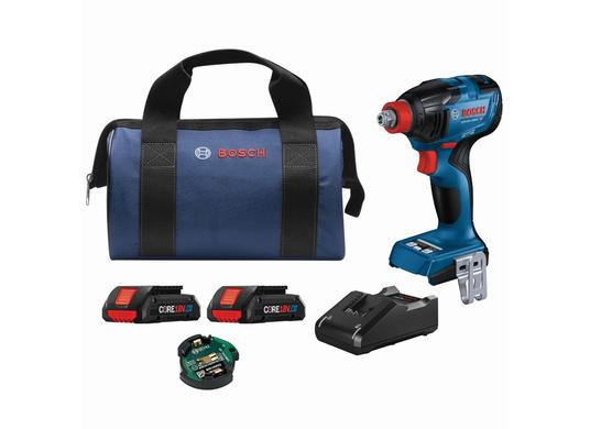 18V Connected-Ready Two-In-One 1/4 In. and 1/2 In. Bit/Socket Impact Driver/Wrench Kit with (2) CORE18V® 4 Ah Advanced Power Batteries and (1) Connectivity Module