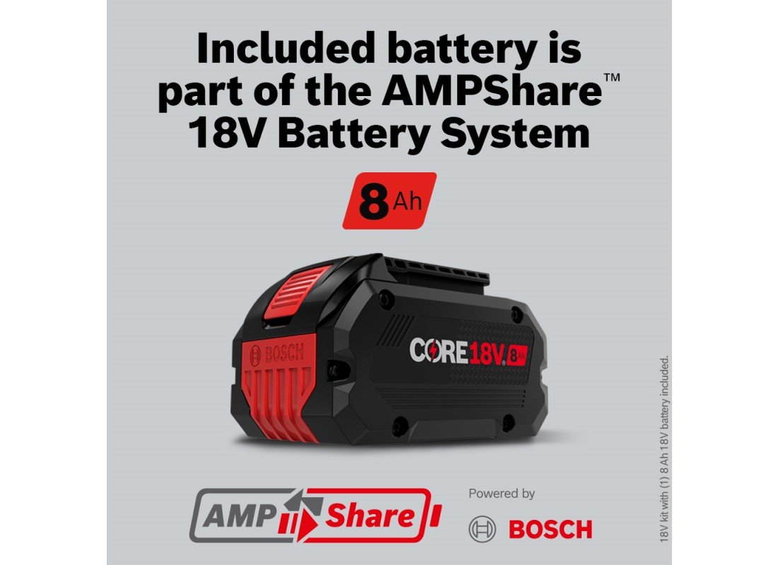 Ensemble perceuse/visseuse à percussion 18V Connected-Ready PROFACTOR™ de 1/2 po avec (1) batterie High Power CORE18V® 8 Ah