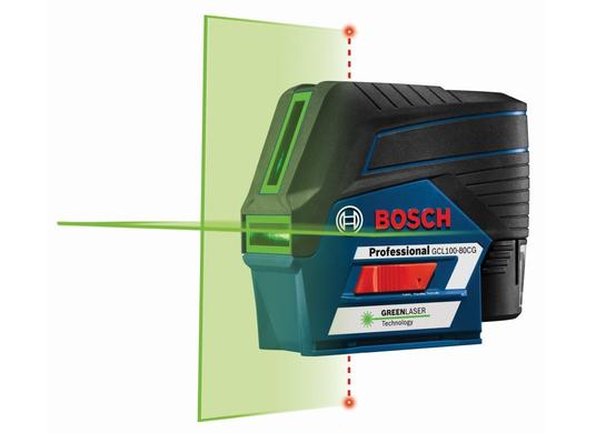 12V Max Connected Green-Beam Cross-Line Laser with Plumb Points