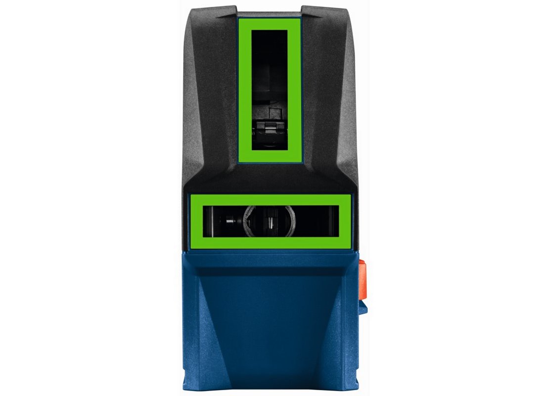 Laser croix 12 V Max connecté avec faisceaux laser verts et points d’aplomb