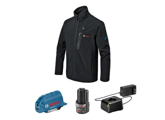 Ensemble veste chauffante 12 V Max avec adaptateur d’alimentation portable - Taille L