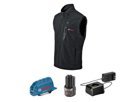 12V Max Heated Vest Kit with Portable Power Adapter - Size Large