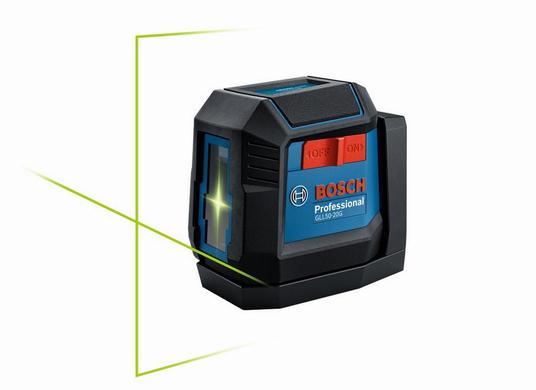 Green-Beam Self-Leveling Cross-Line Laser with (1) 3.7V 1.0 Ah Battery