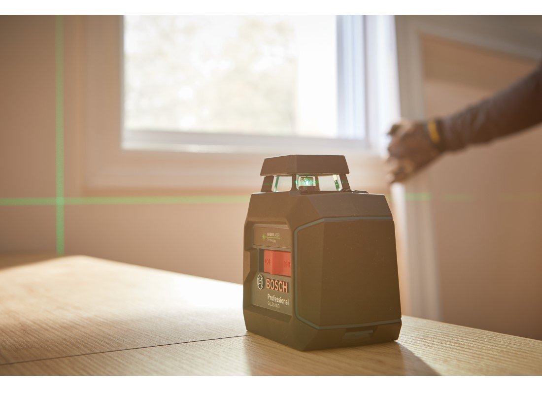 Laser croix sur 360° auto-nivelant à faisceau vert