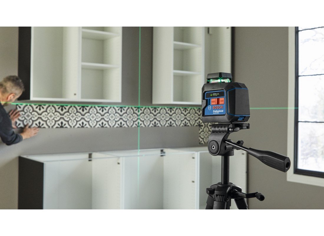 Laser croix sur 360° auto-nivelant à faisceau vert