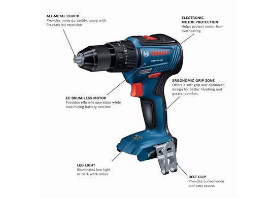 18V EC Brushless 1/2 In. Hammer Drill/Driver (Bare Tool)