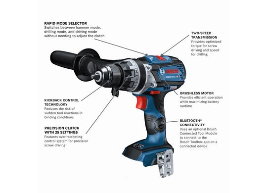 18V Brushless Connected-Ready 1/2 In. Hammer Drill/Driver (Bare Tool)