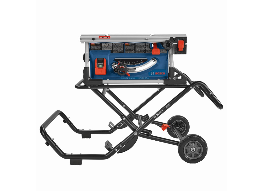 Scie sur table de chantier de 10 po avec support à roulettes Gravity-Rise