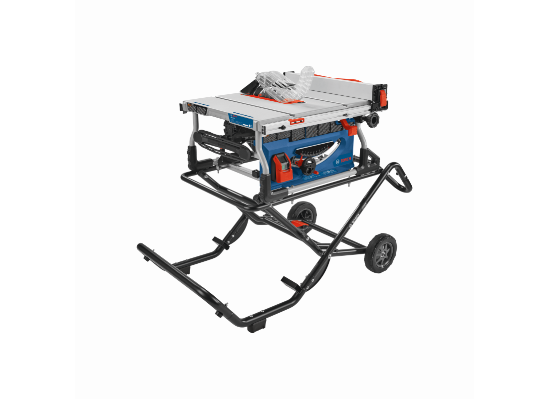 Scie sur table de chantier de 10 po avec support à roulettes Gravity-Rise