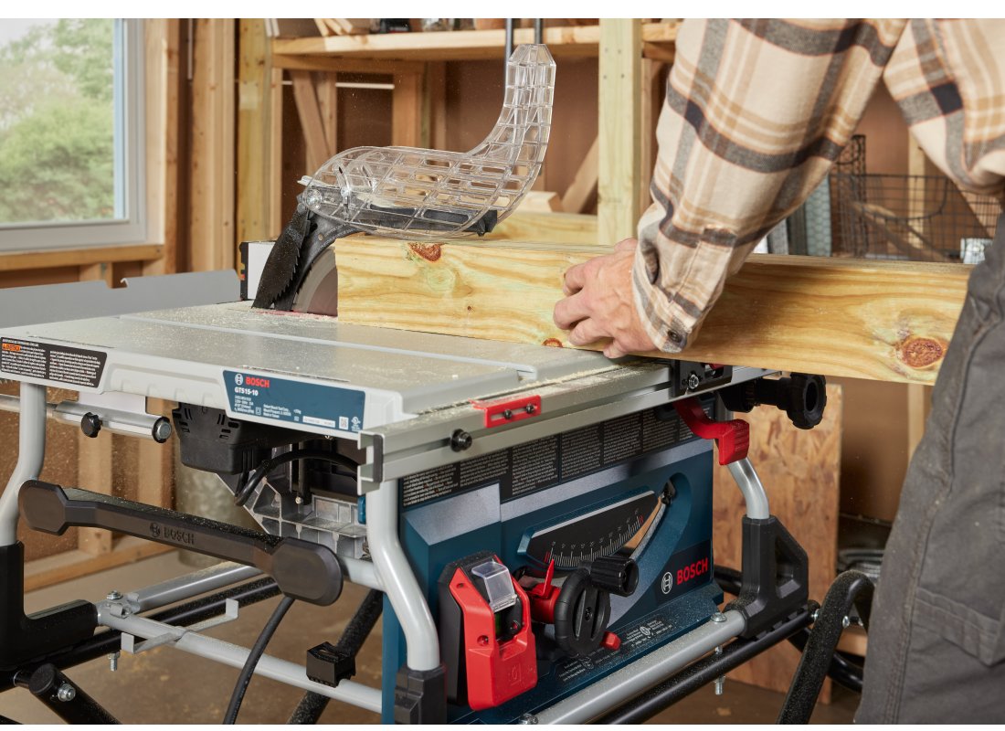 10 In. Jobsite Table Saw with Gravity-Rise Wheeled Stand