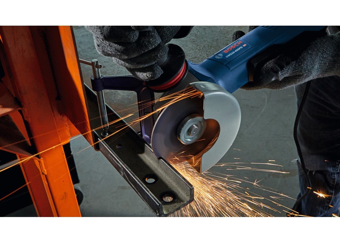 4-1/2 In. Ergonomic Angle Grinder with No Lock-On Paddle Switch