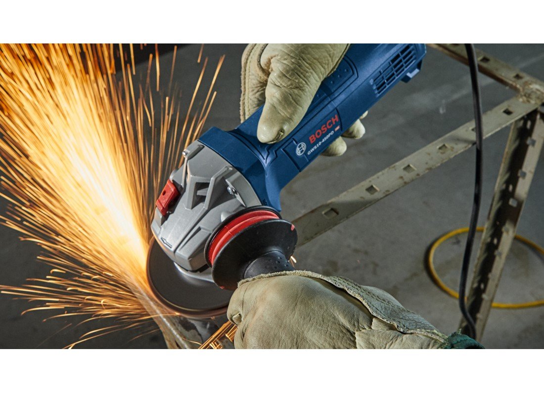 4-1/2 In. Ergonomic Angle Grinder with No Lock-On Paddle Switch