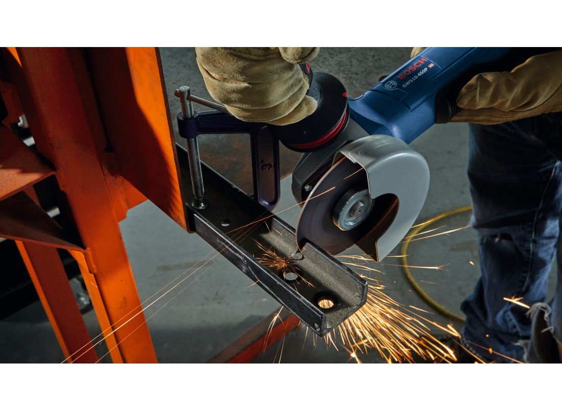 4-1/2 In. Ergonomic Angle Grinder with No Lock-On Paddle Switch