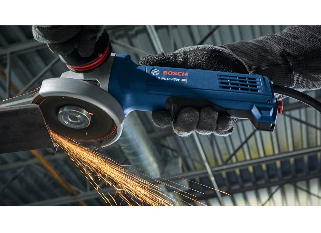 4-1/2 In. Ergonomic Angle Grinder with No Lock-On Paddle Switch