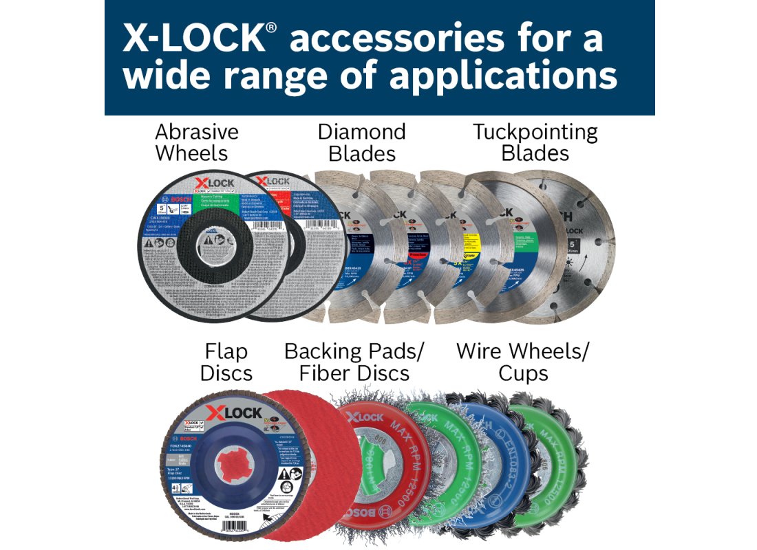 Rectifieuse angulaire X-LOCK de 5 po