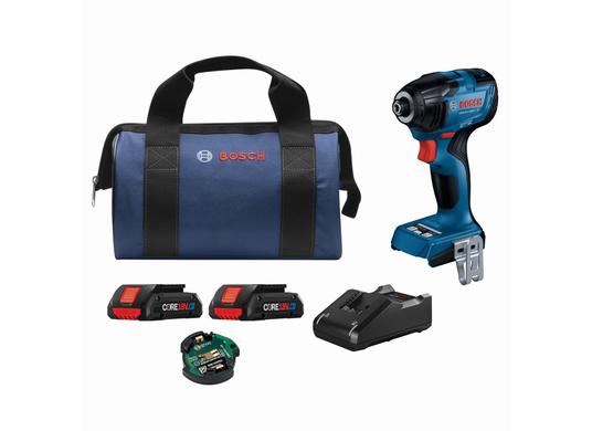 18V Connected-Ready 1/4 In. Hex Impact Driver Kit with (2) CORE18V® 4 Ah Advanced Power Batteries and (1) Connectivity Module
