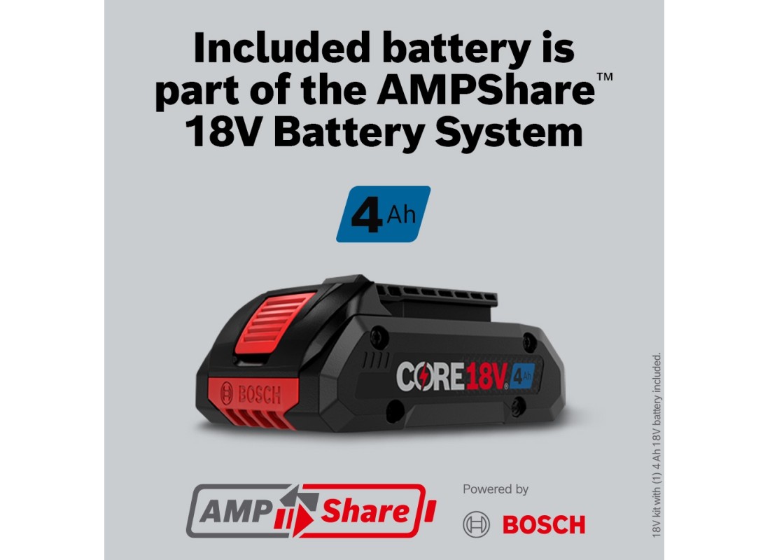 18V EC Brushless SDS-plus® Bulldog™ 1 In. Rotary Hammer Kit with (1) CORE18V® 4 Ah Advanced Power Battery