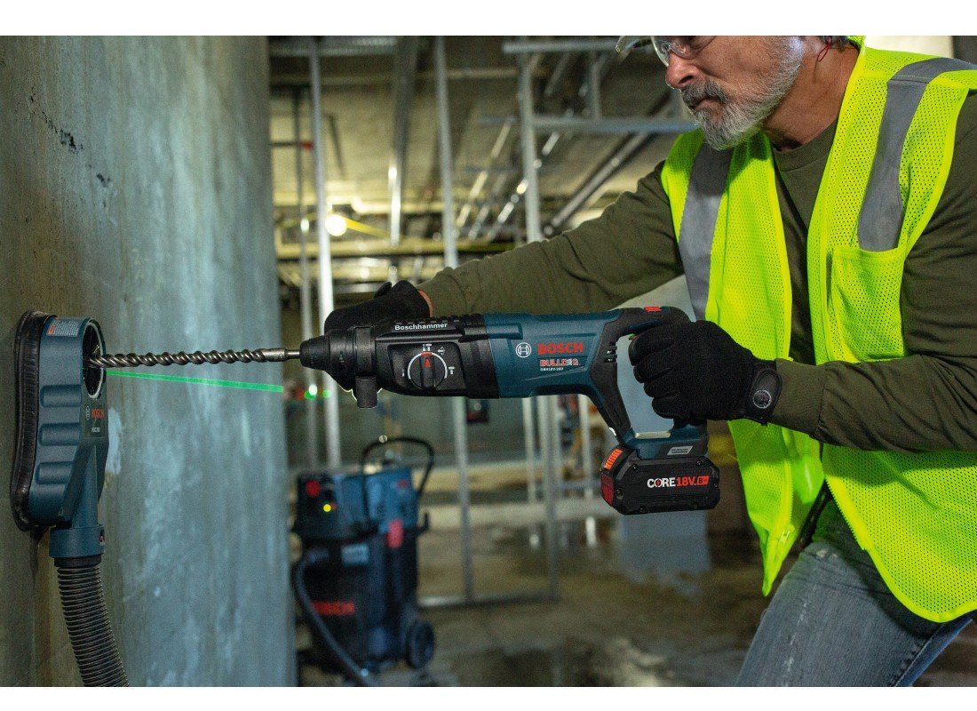 18V EC Brushless SDS-plus® Bulldog™ 1 In. Rotary Hammer Kit with (2) CORE18V® 8 Ah High Power Batteries
