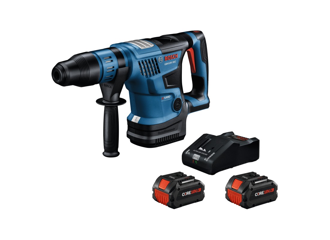Ensemble marteau perforateur 18V SDS-max® Connected-Ready PROFACTOR™ de 1-9/16 po avec (2) batteries High Power CORE18V® 8 Ah