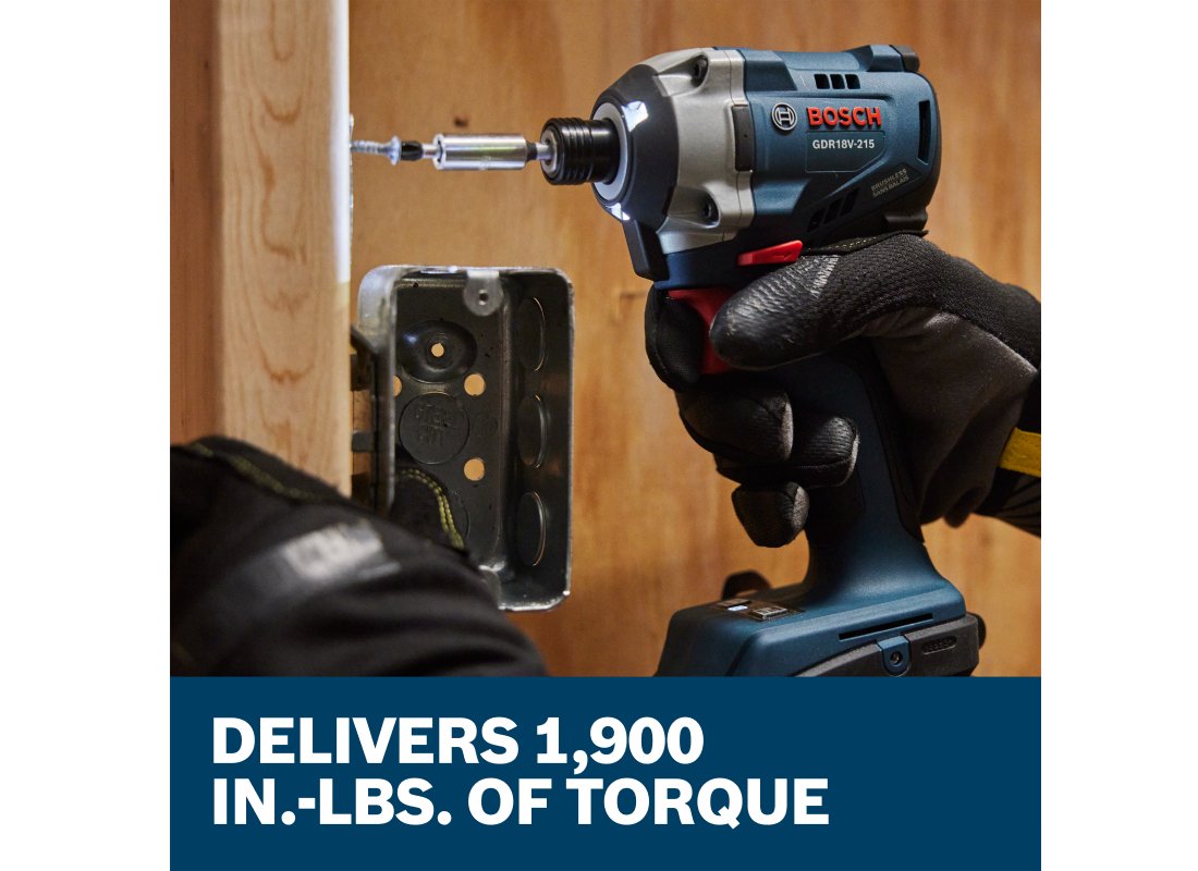 18V Brushless Impact Driver Kit With Battery, Charger, and Carrying Case