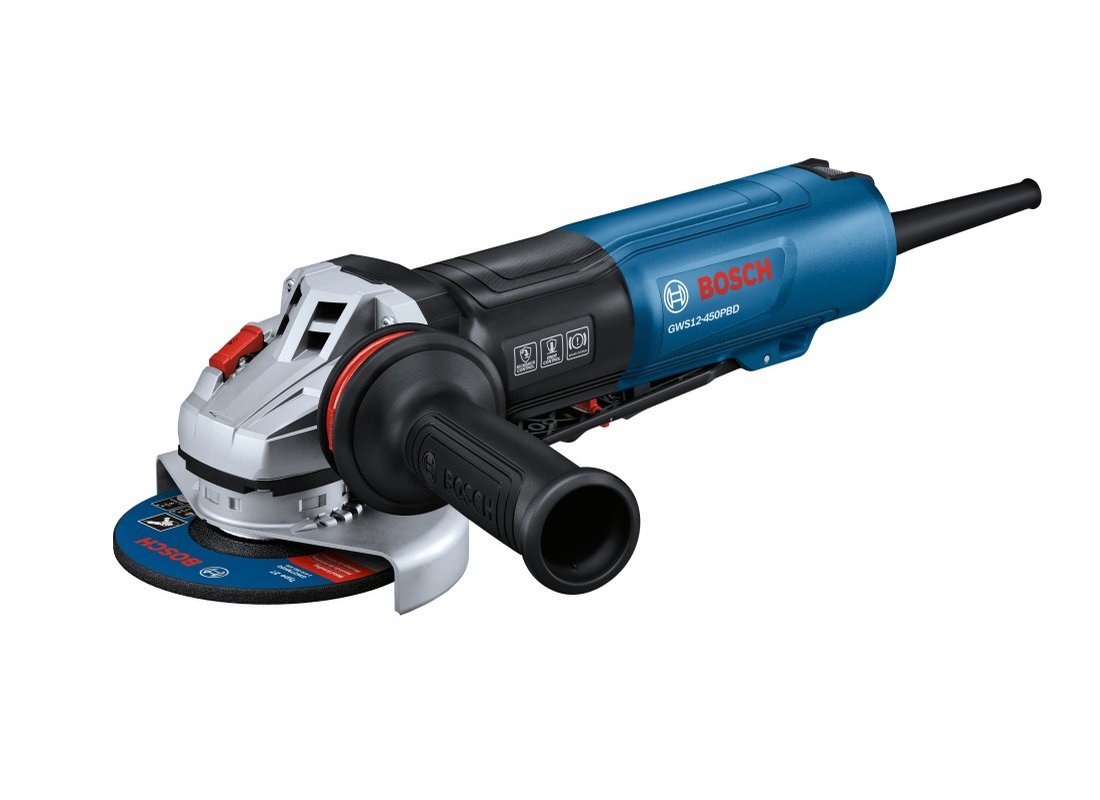 4 ½ In. Ergonomic Angle Grinder with No Lock-On Paddle Switch