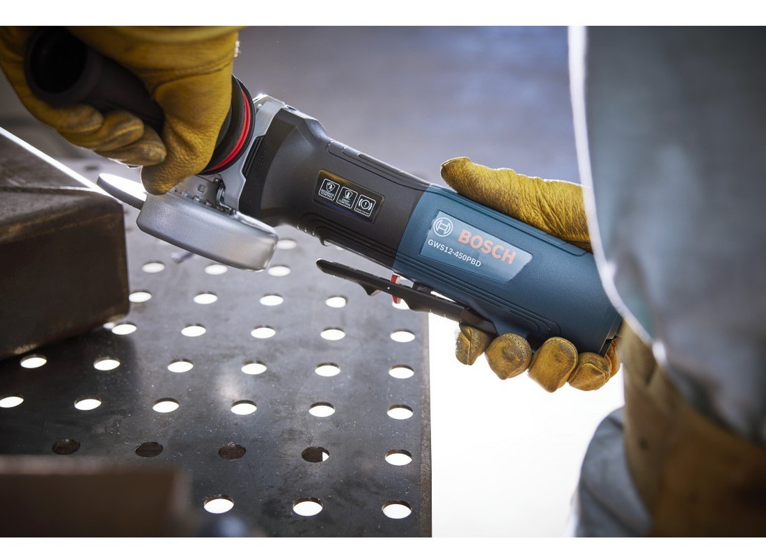 4 ½ In. Ergonomic Angle Grinder with No Lock-On Paddle Switch