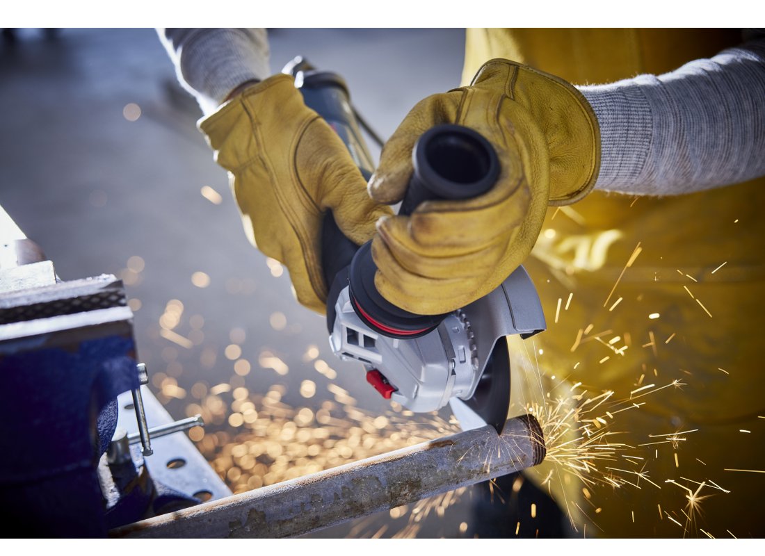 4 ½ In. Ergonomic Angle Grinder with No Lock-On Paddle Switch