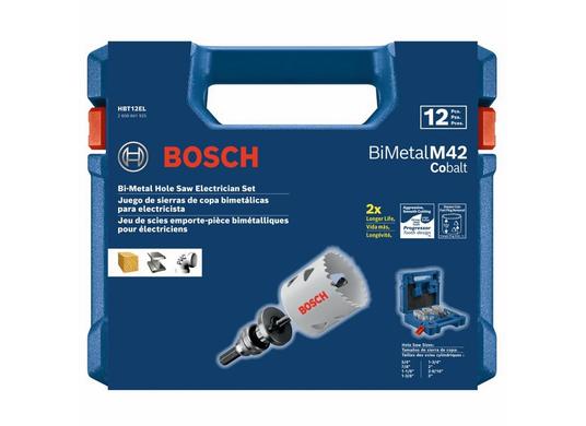 Ensemble de 12 scies-cloches bi-métal professionnelles pour électricien