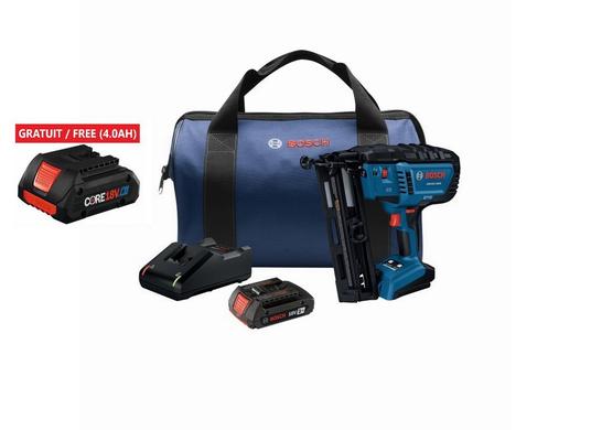 18V Brushless 16-Gauge Angled Finish Nailer Kit with (1) 2 Ah Standard Power Battery