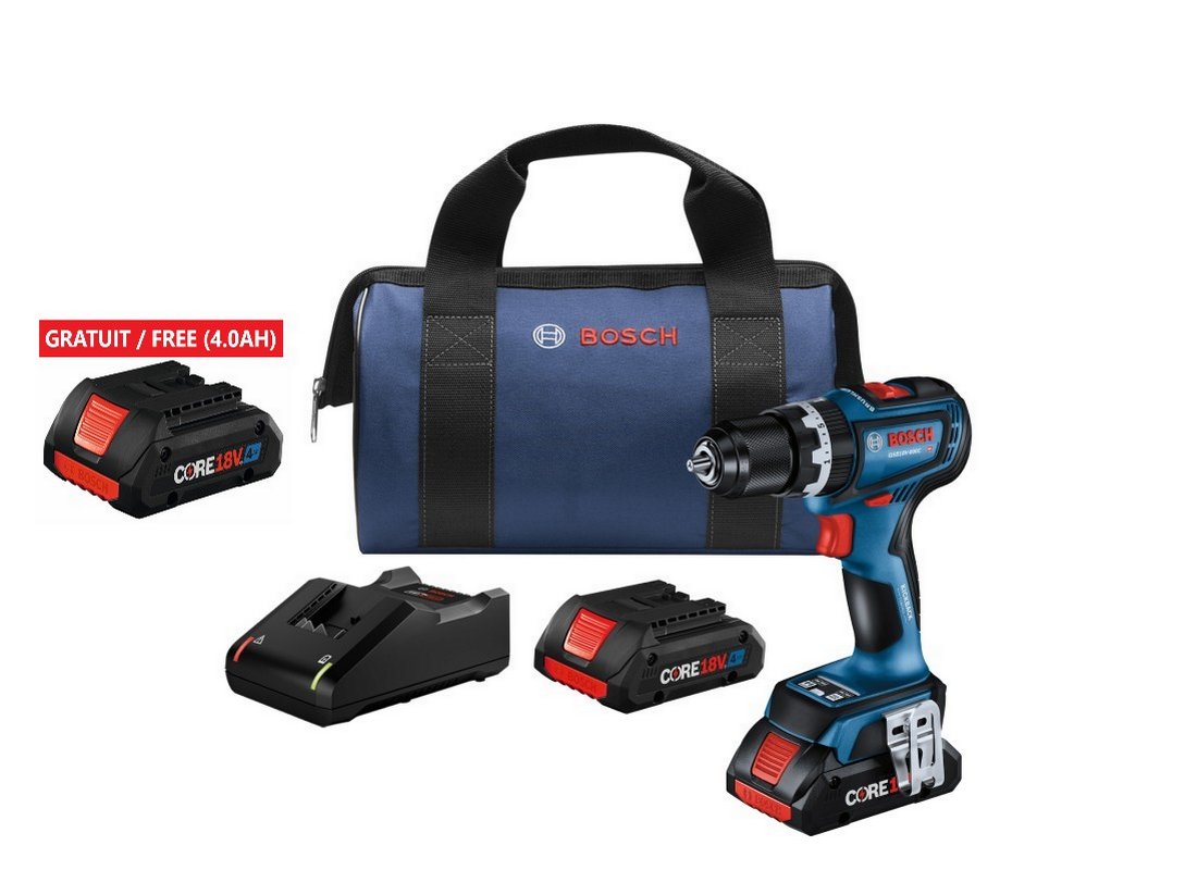1/2 In. Brushless Connected-Ready Hammer Drill/Driver Kit with (2) CORE18V® 4 Ah Advanced Power Batteries