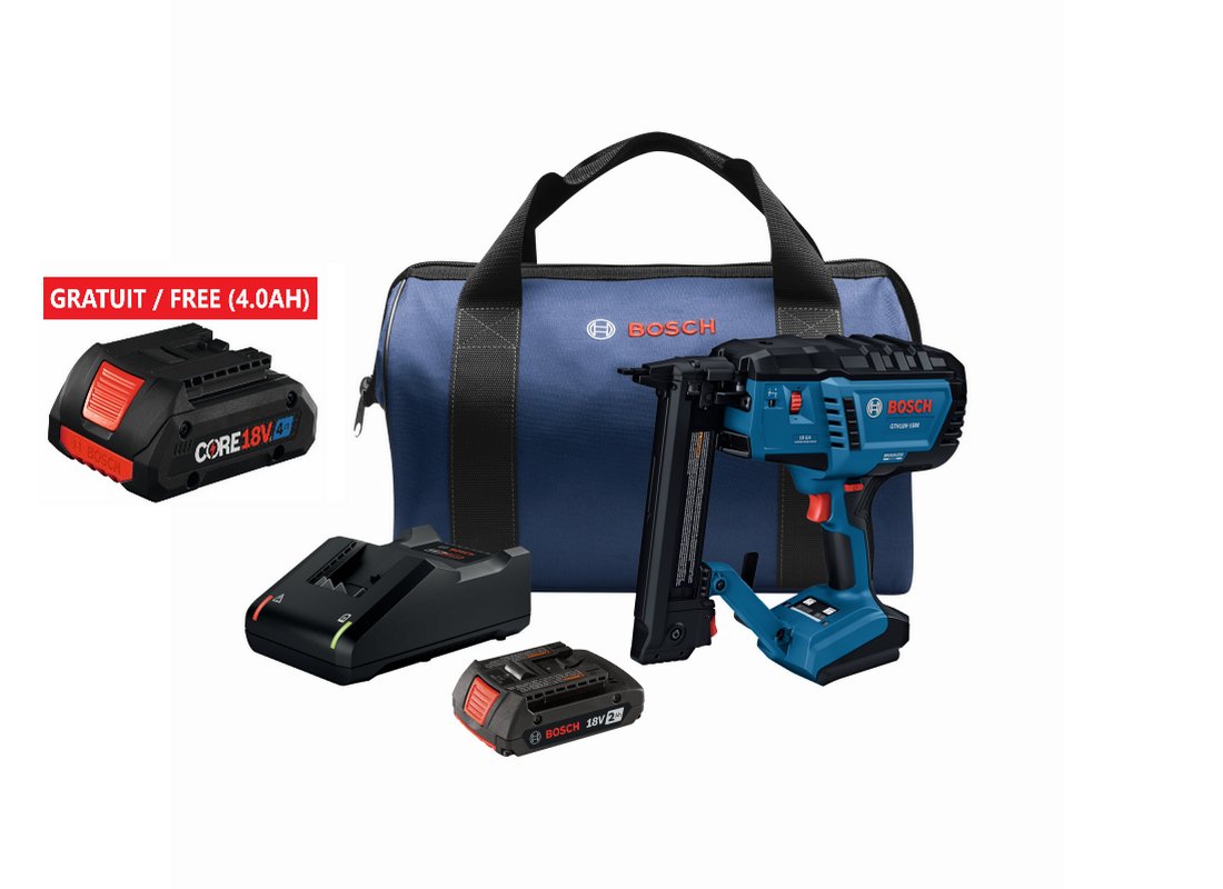 18V Brushless 18-Gauge Narrow Crown Stapler Kit with (1) 2 Ah Standard Power Battery