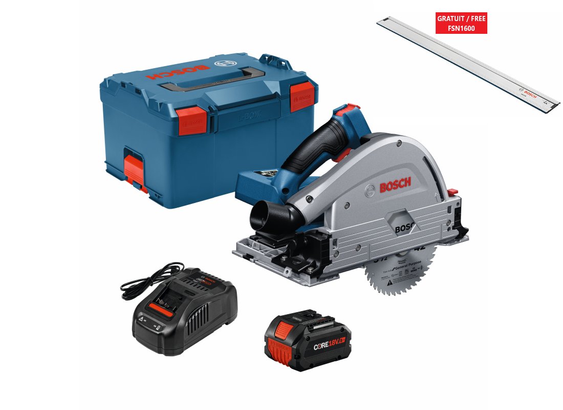 PROFACTOR 18V Connected-Ready 5-1/2 In. Track Saw Kit with (1) CORE18V 8.0 Ah PROFACTOR Performance Battery