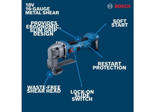 18V 16-Gauge Metal Shear with Lock- On Slide Switch