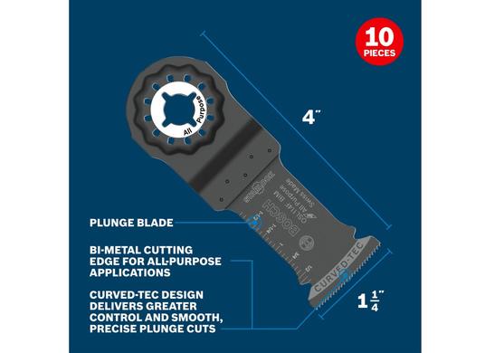 1-1/4 In. Starlock® Oscillating Multi Tool Bi-Metal Plunge Cut Blade 10 Pk.
