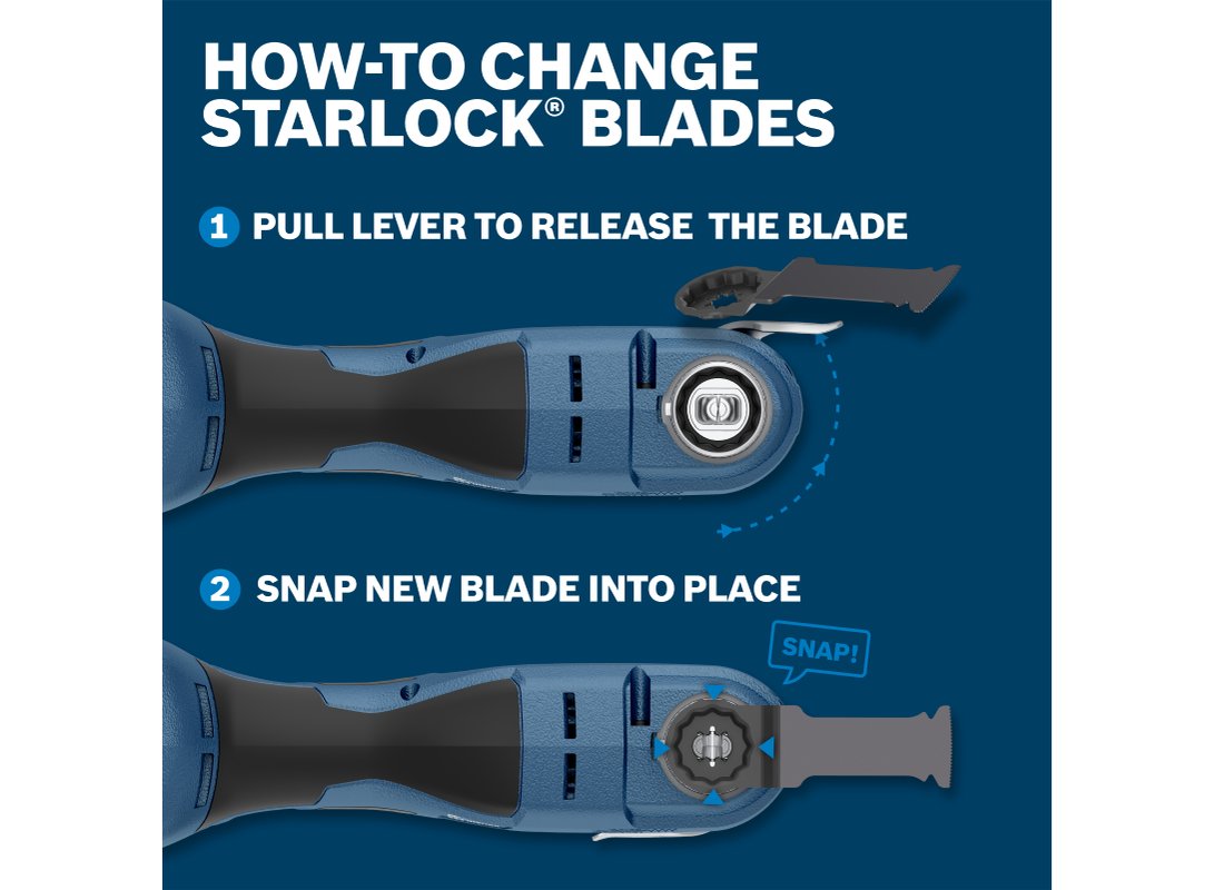 1-1/4 In. Starlock® Oscillating Multi Tool Bi-Metal Plunge Cut Blade 10 Pk.