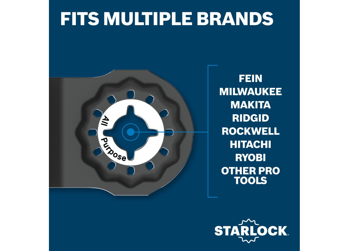 1-1/4 In. Starlock® Oscillating Multi Tool Bi-Metal Plunge Cut Blade 10 Pk.