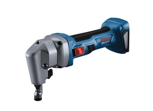 Grignoteuse 18 V calibre 16, interrupteur coulissant blocable