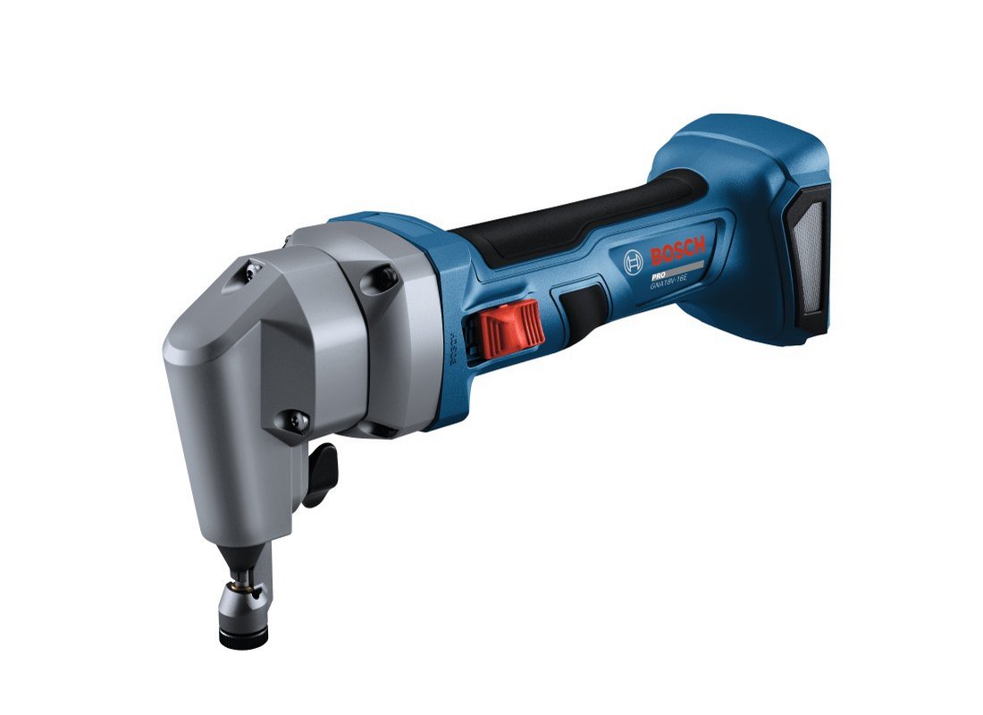 Grignoteuse 18 V calibre 16, interrupteur coulissant blocable